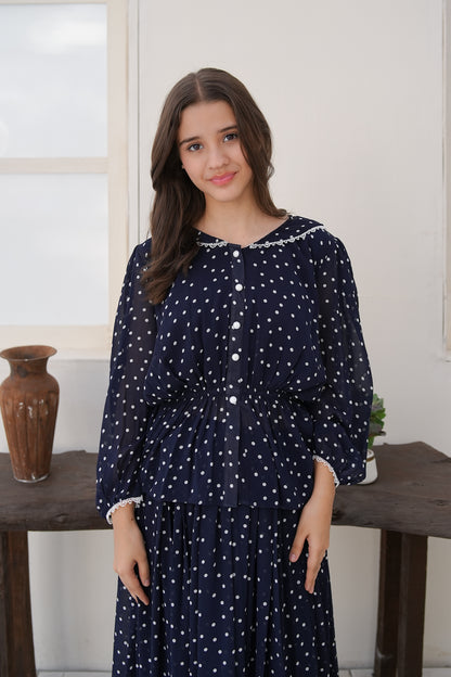 Midnight Polka - Co-Ord Set 2pc