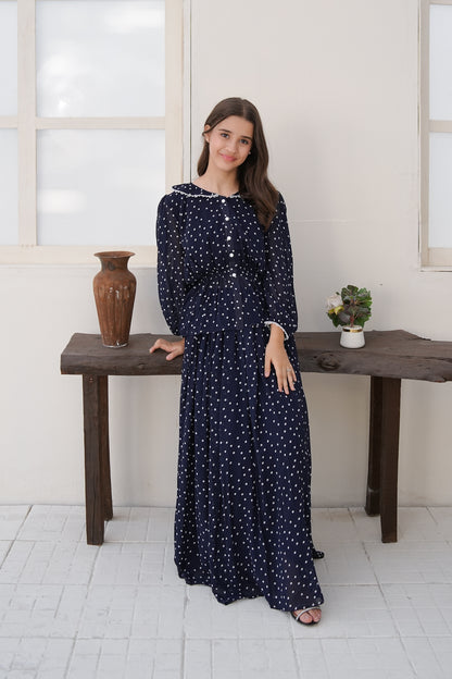 Midnight Polka - Co-Ord Set 2pc