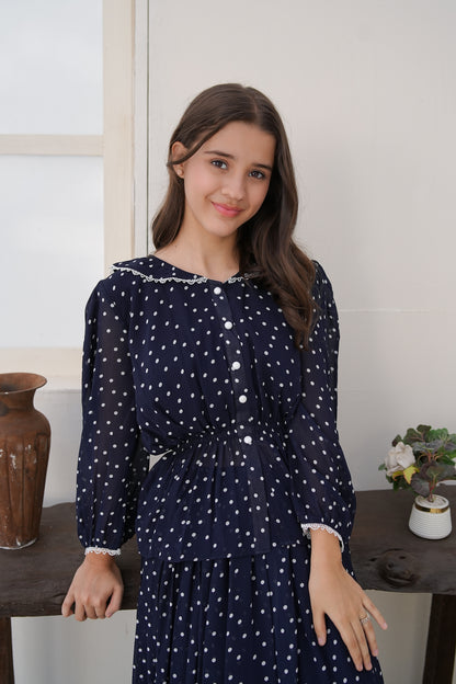 Midnight Polka - Co-Ord Set 2pc