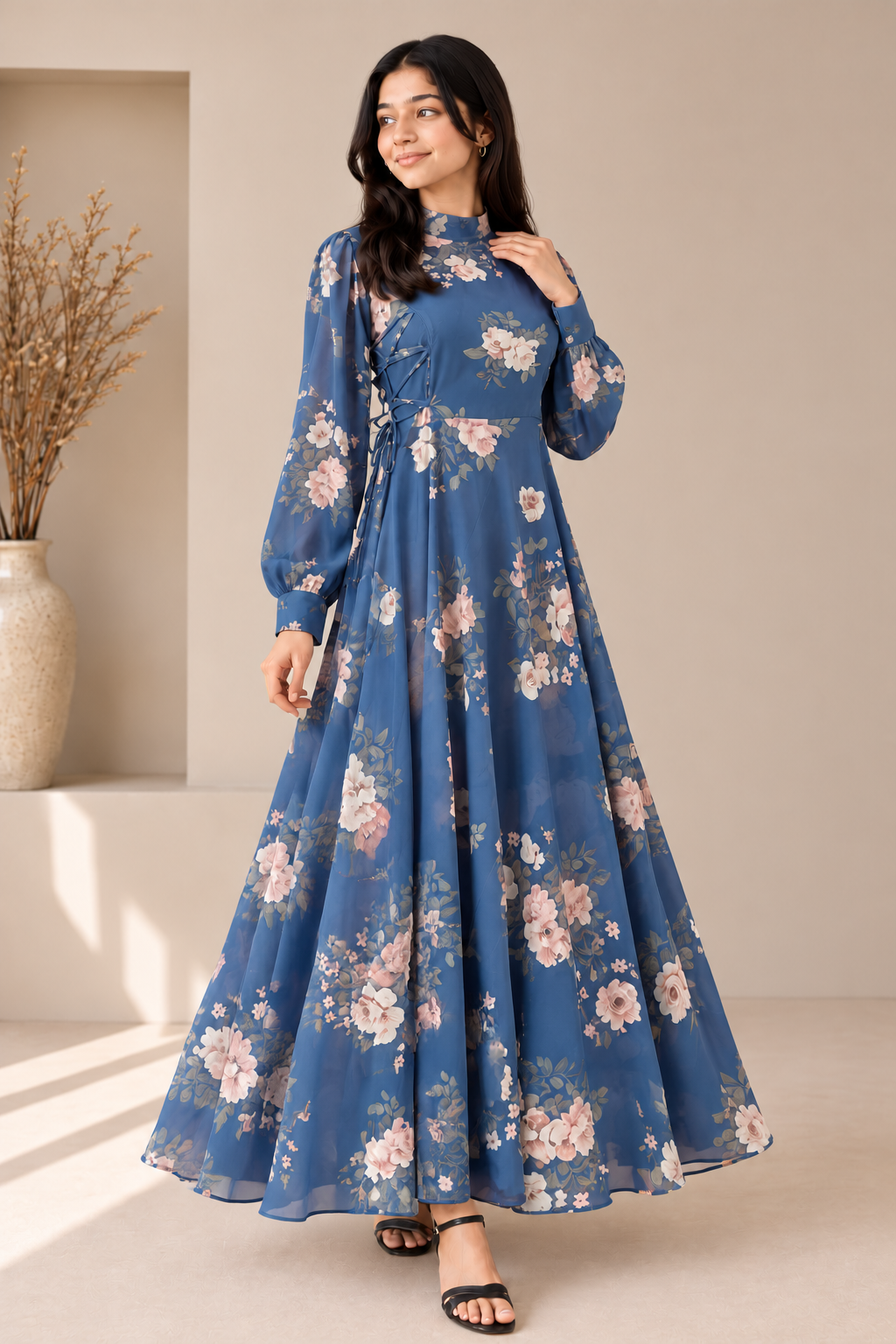 Midnight Blossom - Chiffon