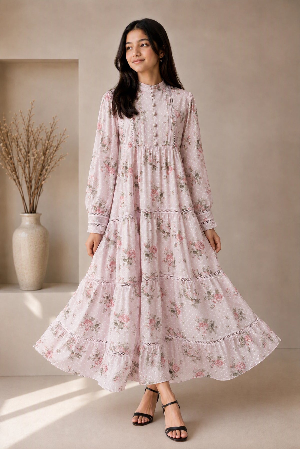 Rosé Garden - Broshia Chiffon