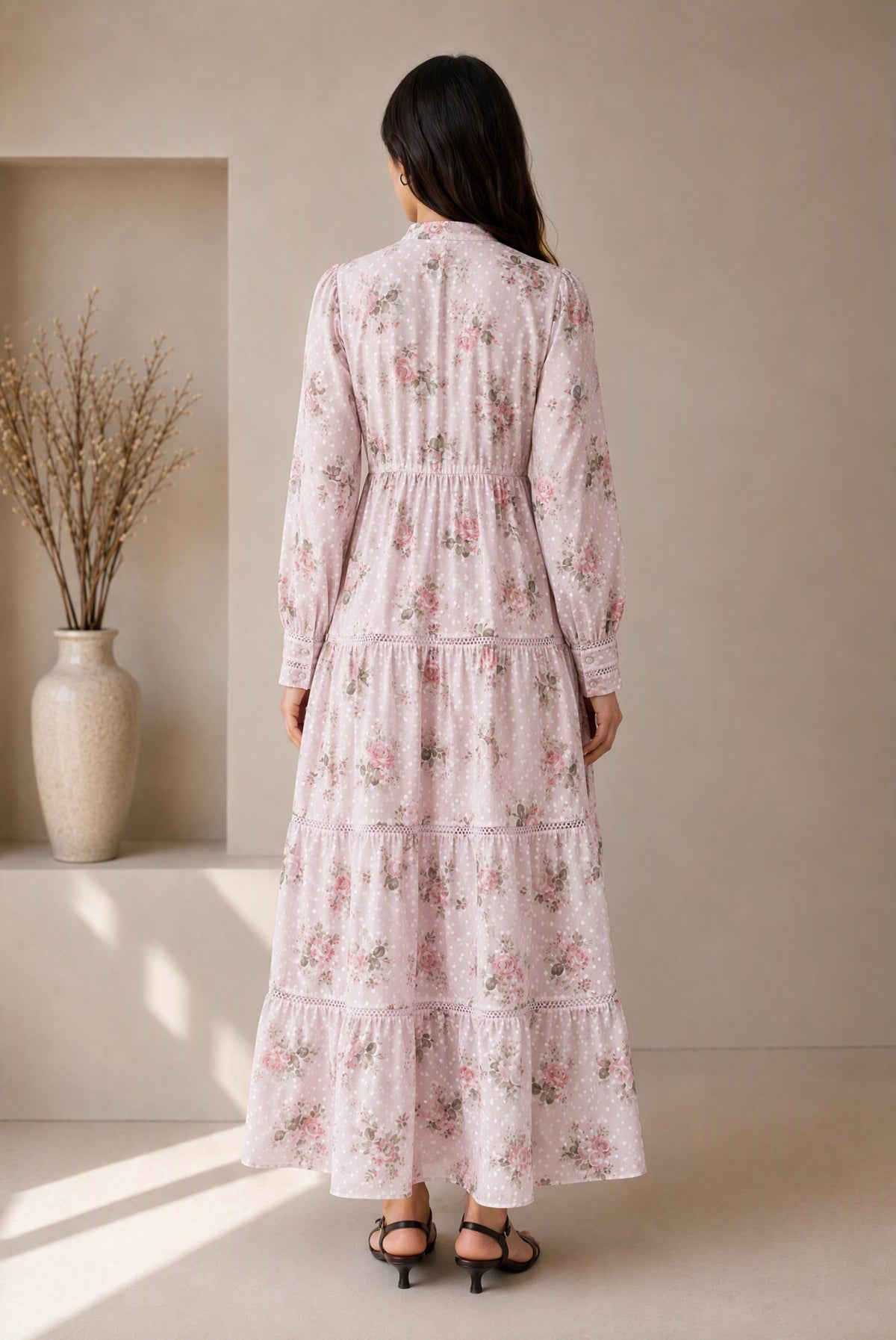 Rosé Garden - Broshia Chiffon