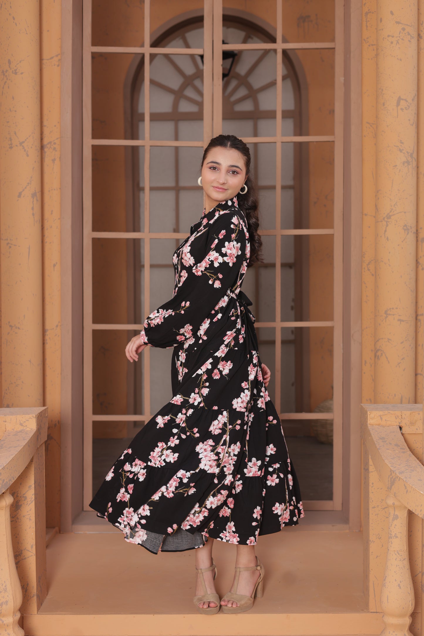 Black Cherry Bloom - Linen