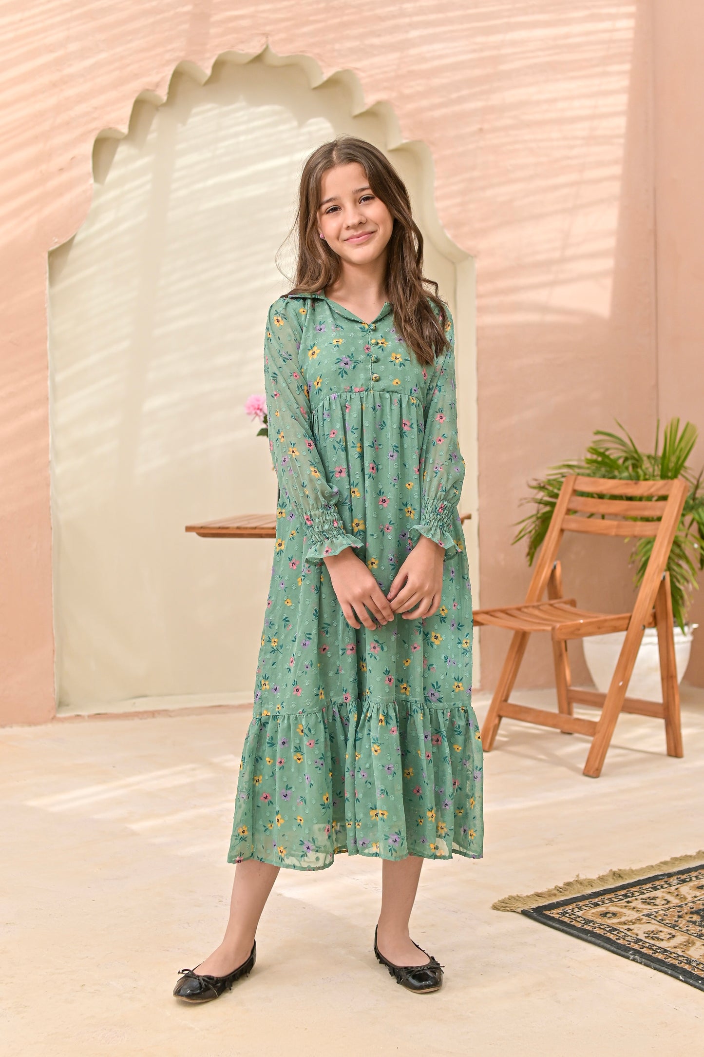 Mint Green - Broshia Chiffon