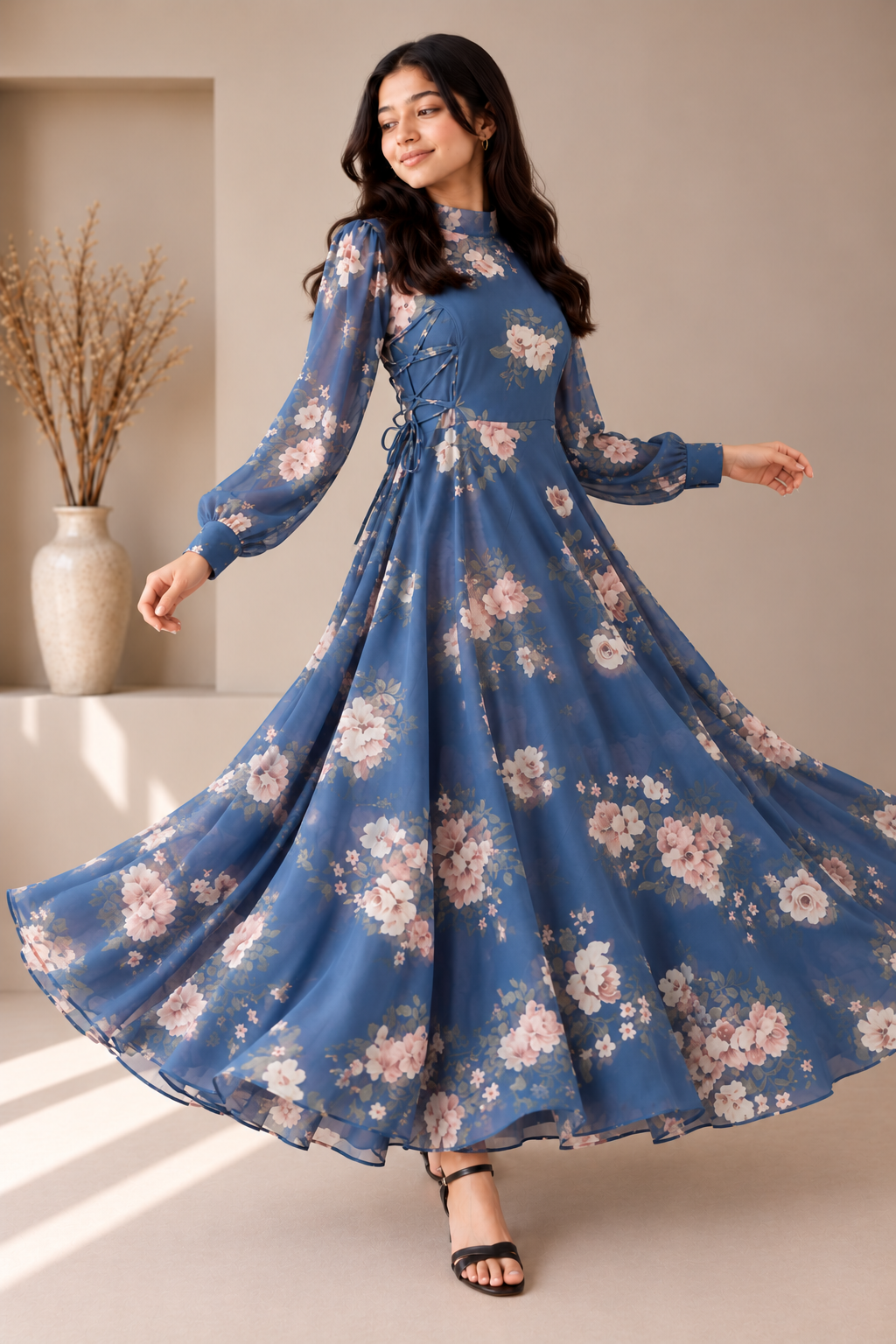 Midnight Blossom - Chiffon