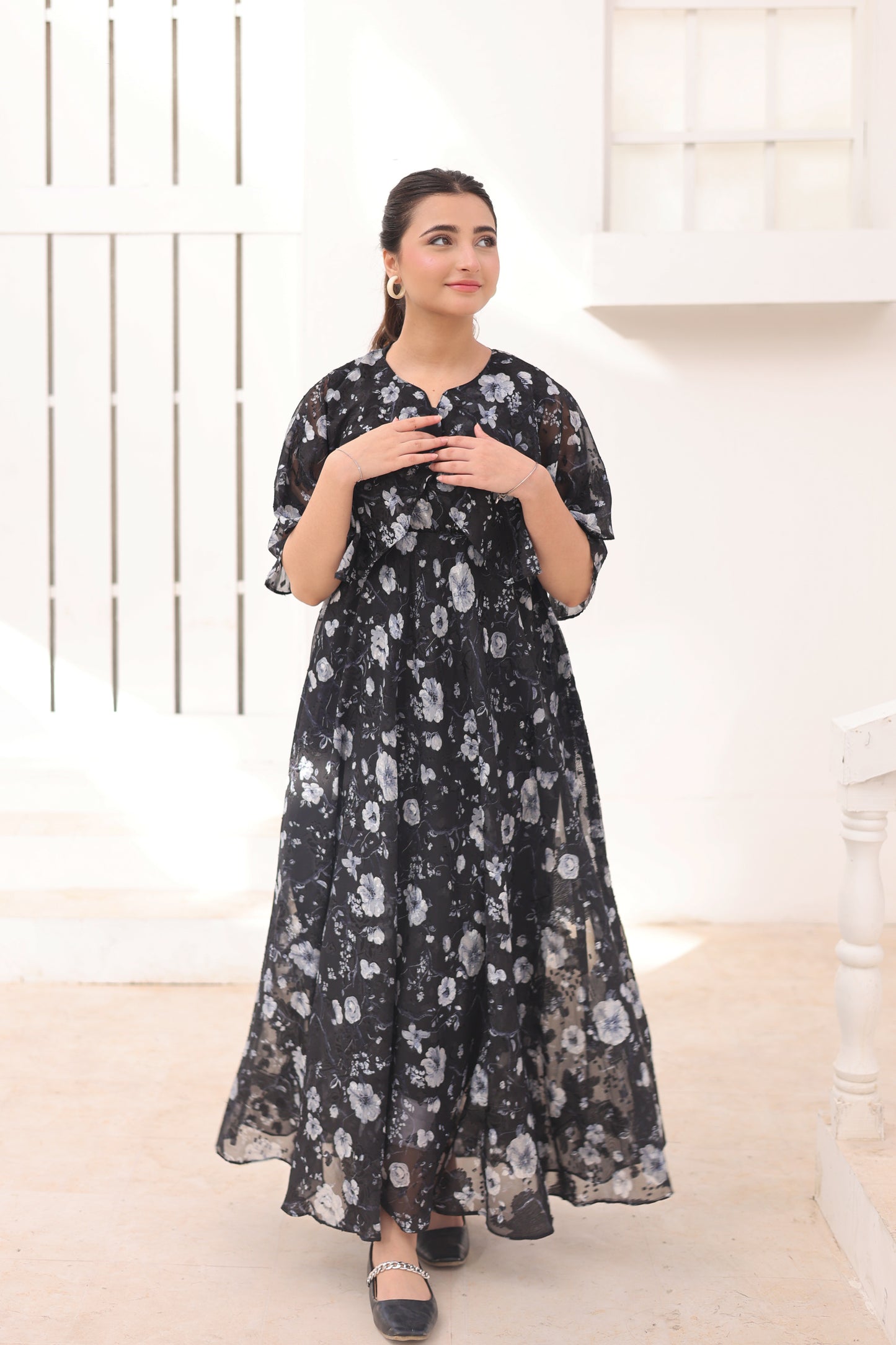 Moonlit Blossom - Broshia Chiffon