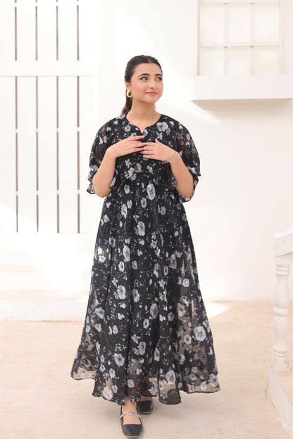 Moonlit Blossom - Broshia Chiffon