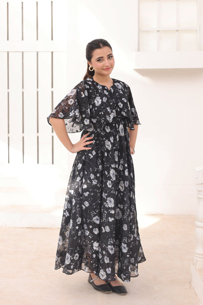 Moonlit Blossom - Broshia Chiffon