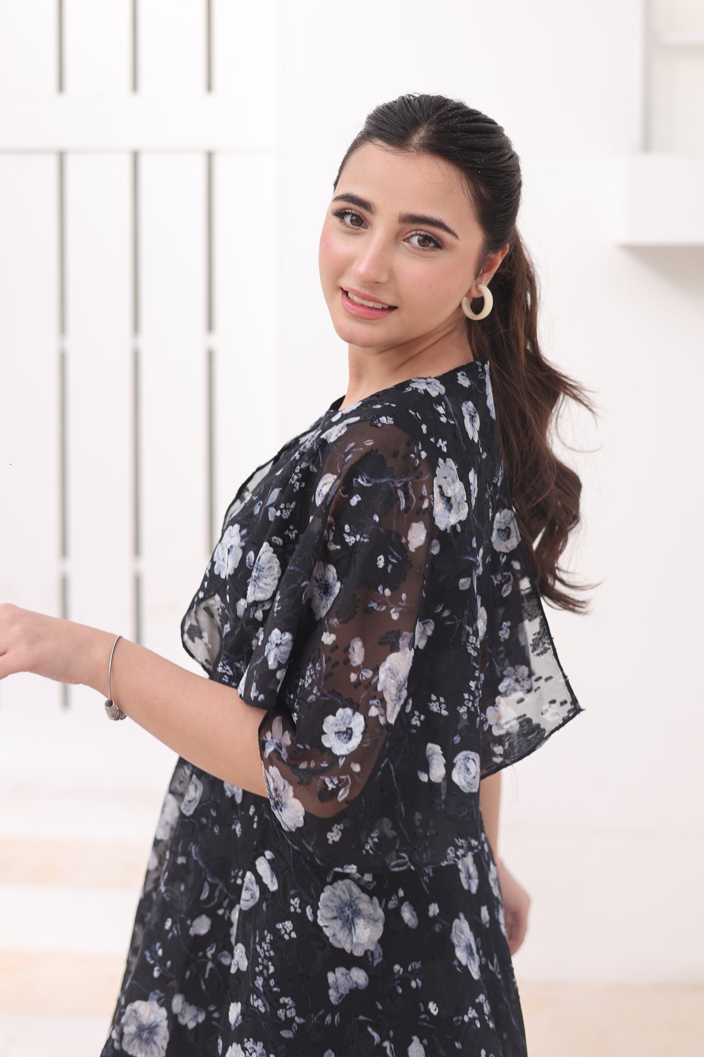Moonlit Blossom - Broshia Chiffon