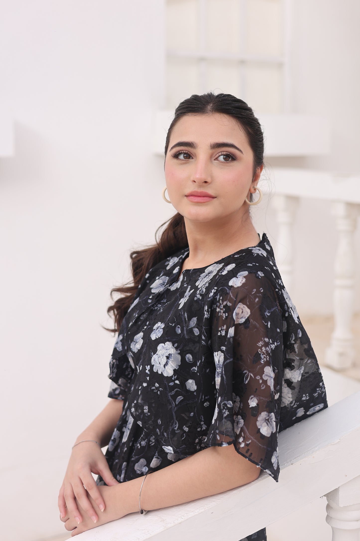 Moonlit Blossom - Broshia Chiffon