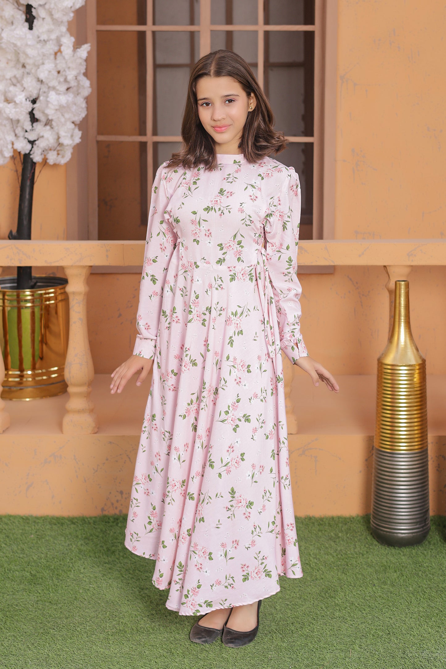 Pink Blossom Whisper - Linen