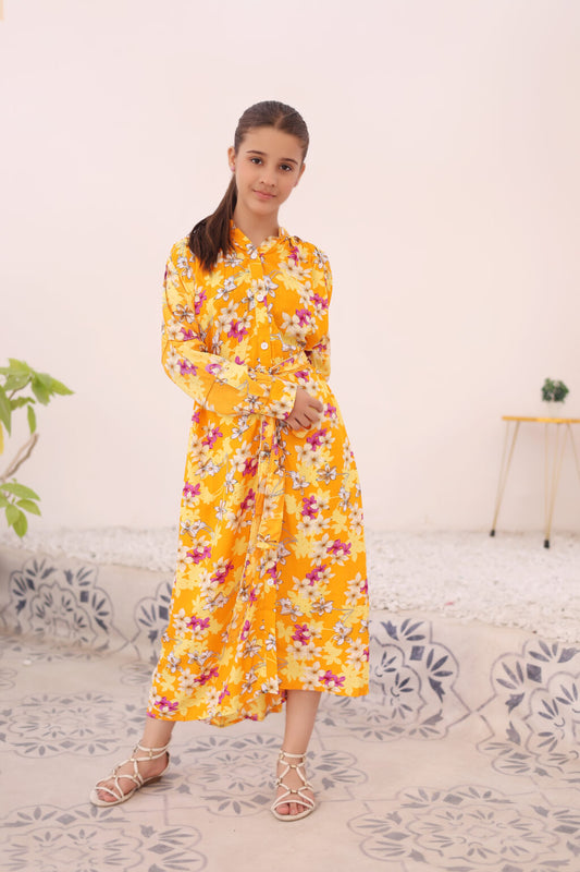 Floral Citrus Charm – Linen
