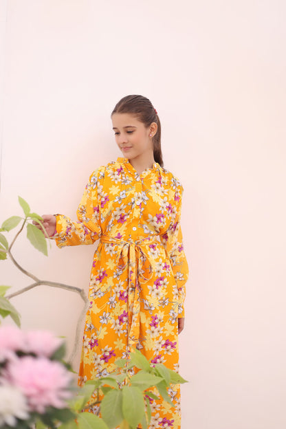 Floral Citrus Charm – Linen