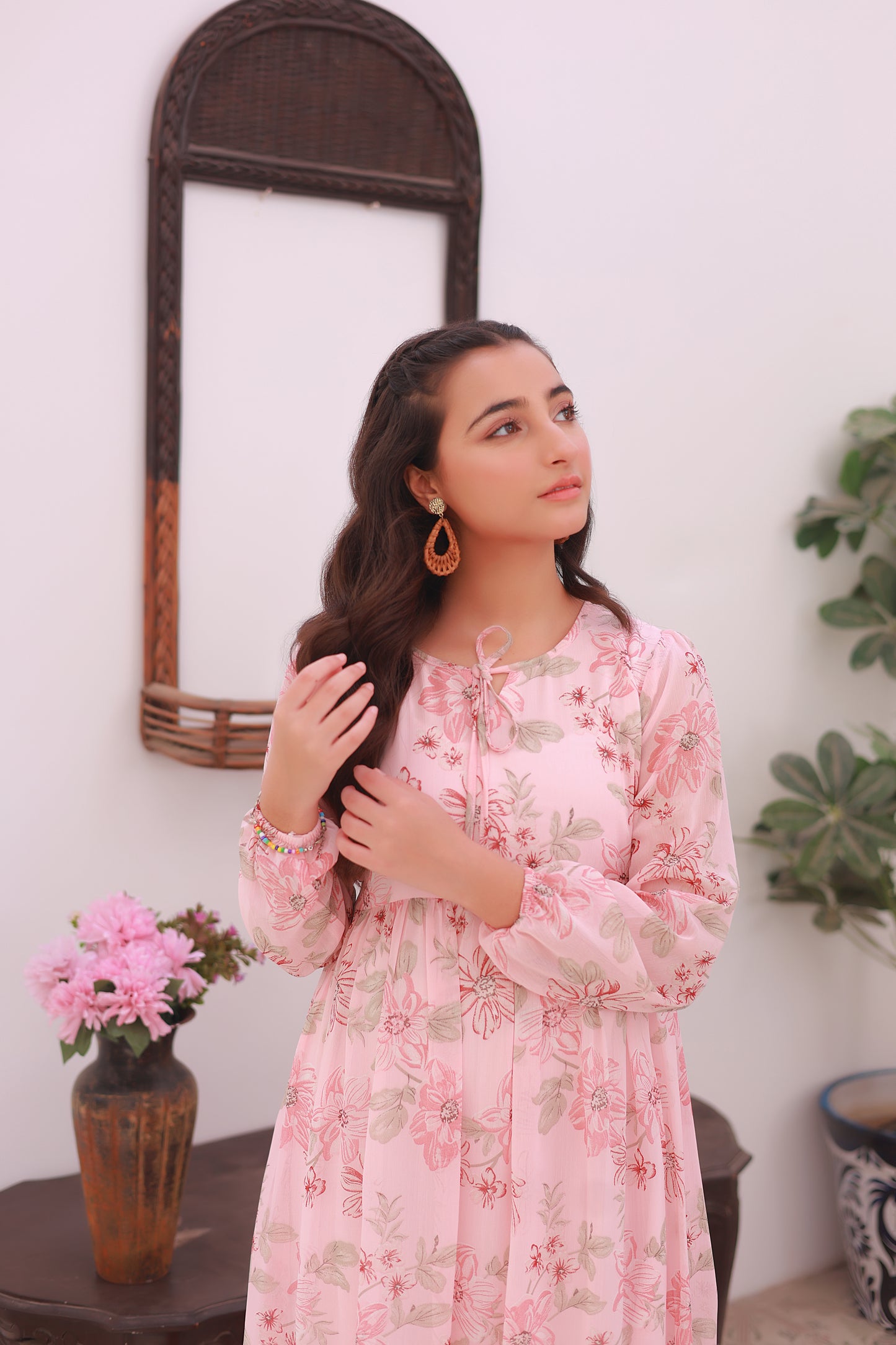Pink Floral Haze - Chiffon