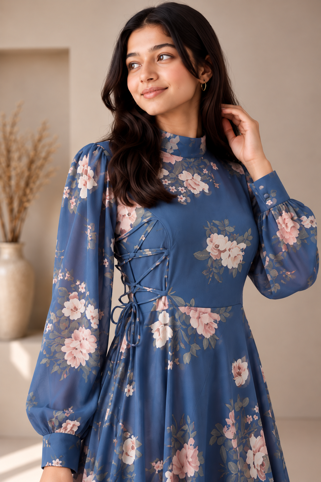 Midnight Blossom - Chiffon