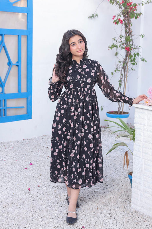 Blush in Black – Chiffon